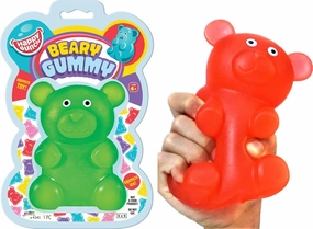 JA-RU Jumbo Squishy Gummy Bear Squeeze Stretchy Stress Relief & Sensory Toy - Assorted, Great Party Favor Stuffer