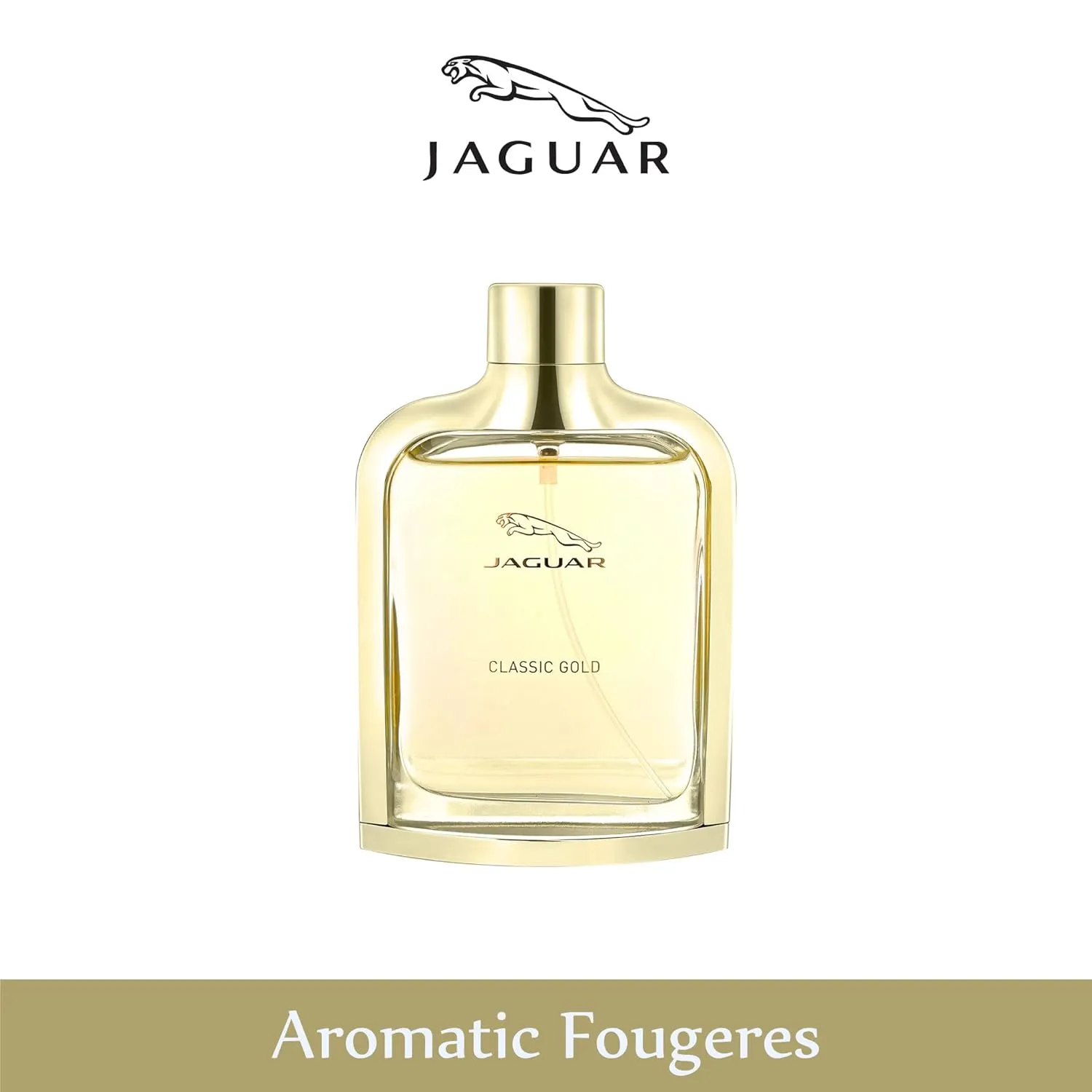 Jaguar Classic Gold Eau de Toilette Spray for Men, 3.4 Ounce