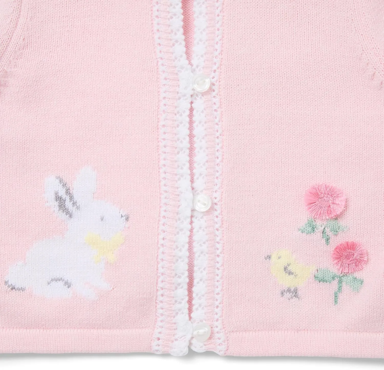 Janie and Jack Baby Girls' Bunny Cardigan (Infant)