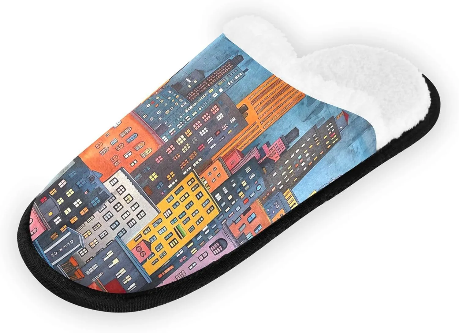 Joisal Tie Dye Dragonflies Portable Women’s Slippers, Womens House Shoes, Travel Slippers for Airplane 35-45