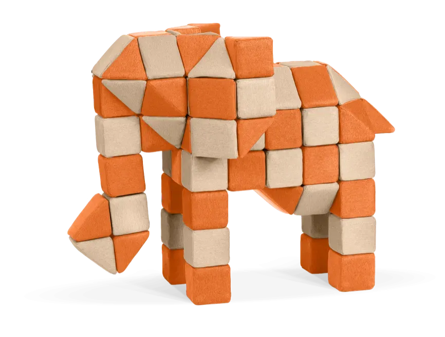 Jollyheap Magnetic Blocks Creative Set 100 4-Shapes