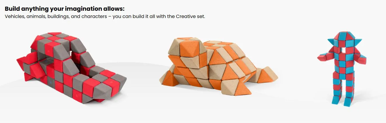Jollyheap Magnetic Blocks Creative Set 100 4-Shapes