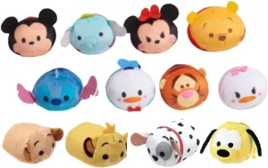 Just Play Mini Tsum Tsum 2.5" Plush Assortment, Set of 3, Random Characters