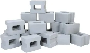 Kaplan Early Learning Foam Cinder Block Builders - Set of 20