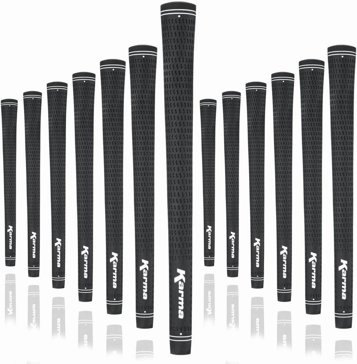 Karma Velour Black Midsize ( 1/32'') Stick Grips Golf Grips (13 Pack)