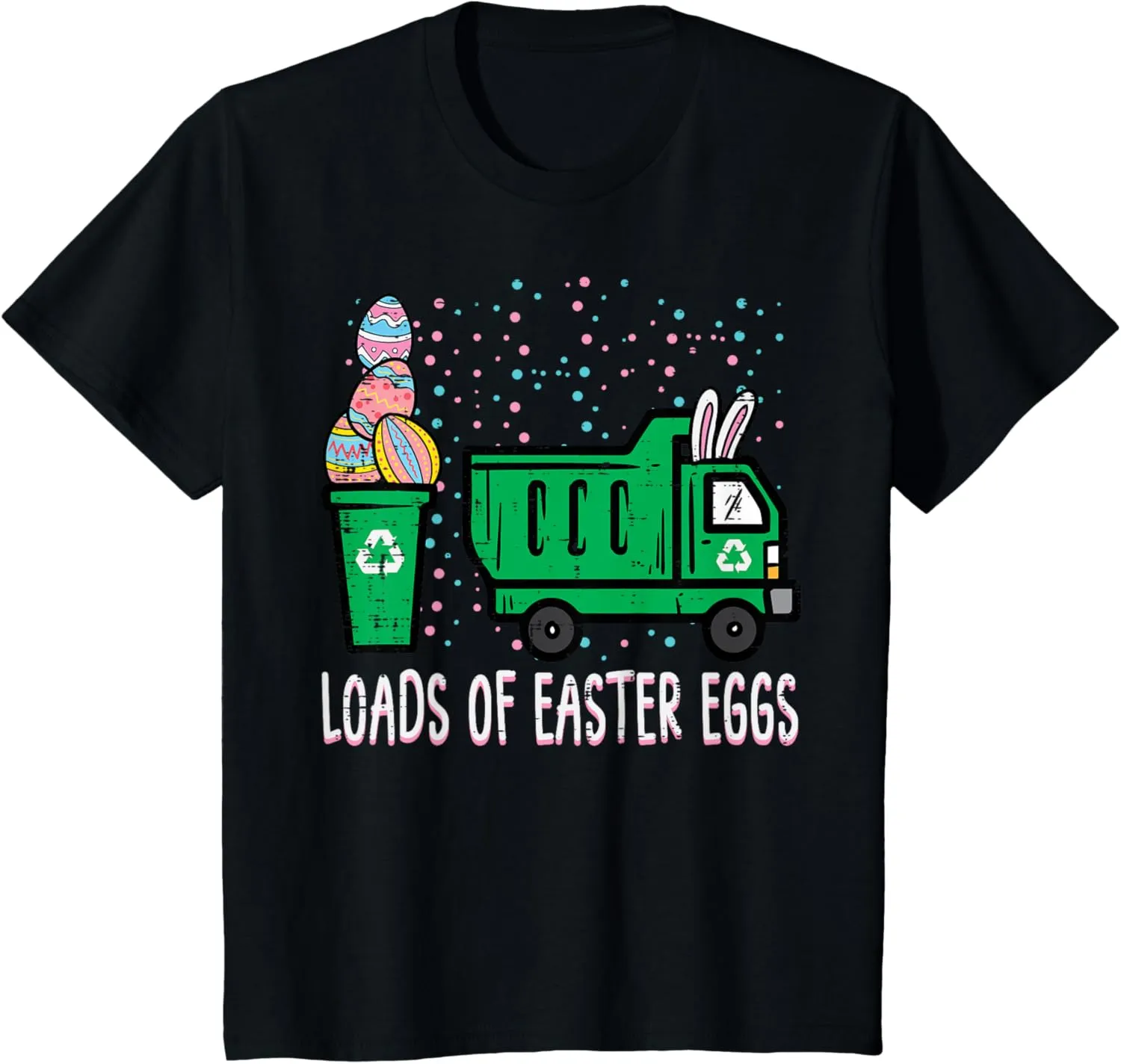 Kids Loads Of Easter Eggs Garbage Truck Toddler Boys Kids Youth T-Shirt