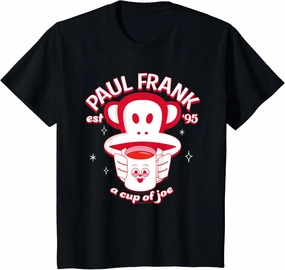 Kids Paul Frank Red A Cup Of Joe Coffee Julius Monkey Kids T-Shirt