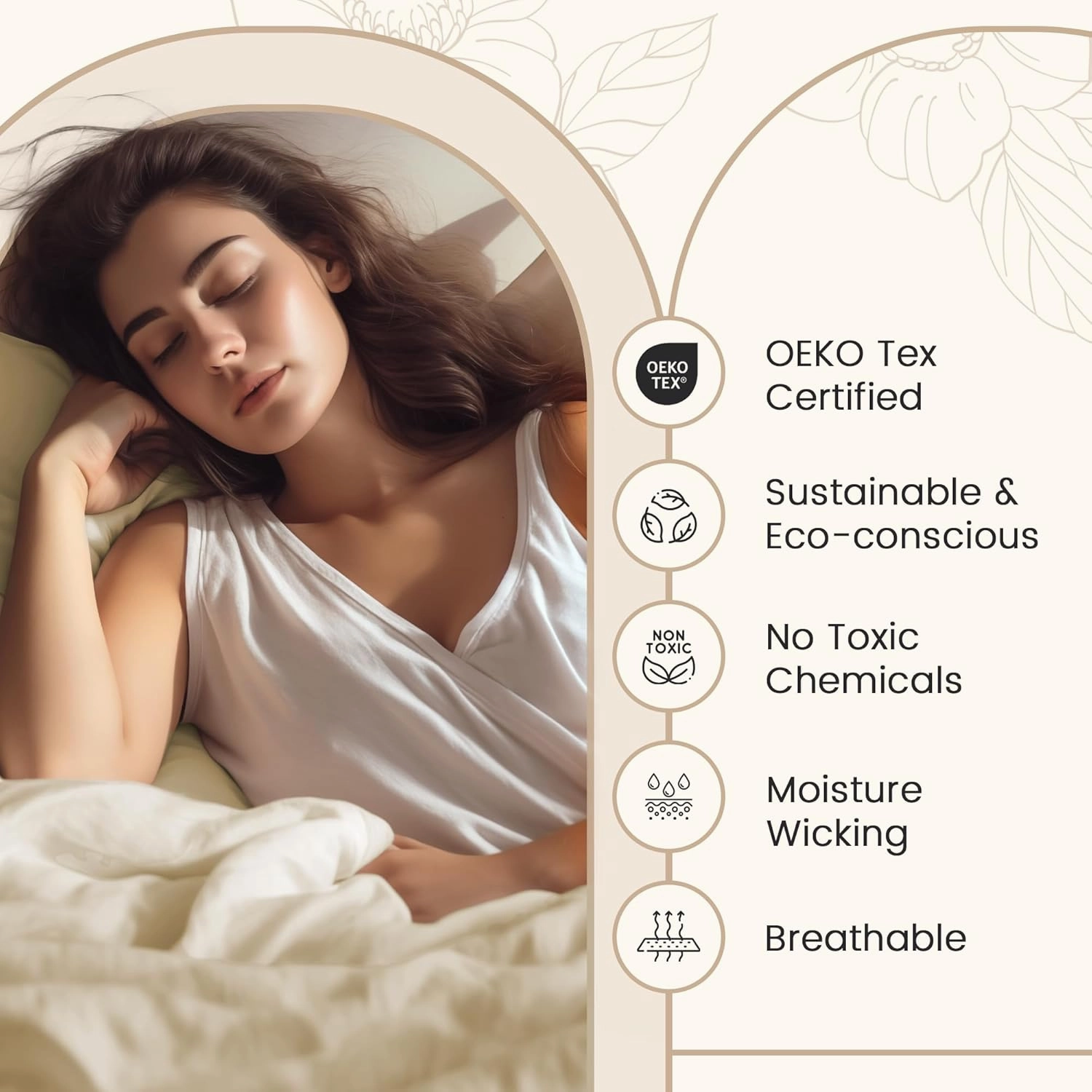 King Sheets Deep Pocket King Sheet Set,100% Cotton Bed Sheets, 800 Thread Count 4 PC Sateen Weave Luxury Bedding Sheet & Pillowcase Sets, Soft & Comfy Naturally Cool, No Pill Machine Washable- Ivory