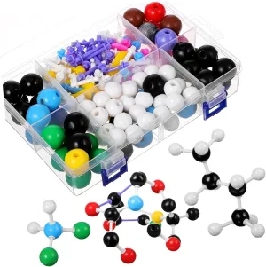 Kisangel 1 Set Molecular Models Kit Organic Chemistry Teaching Tool for Students Teachers Portable Sturdy Molecular Model for Classroom Supplies Research