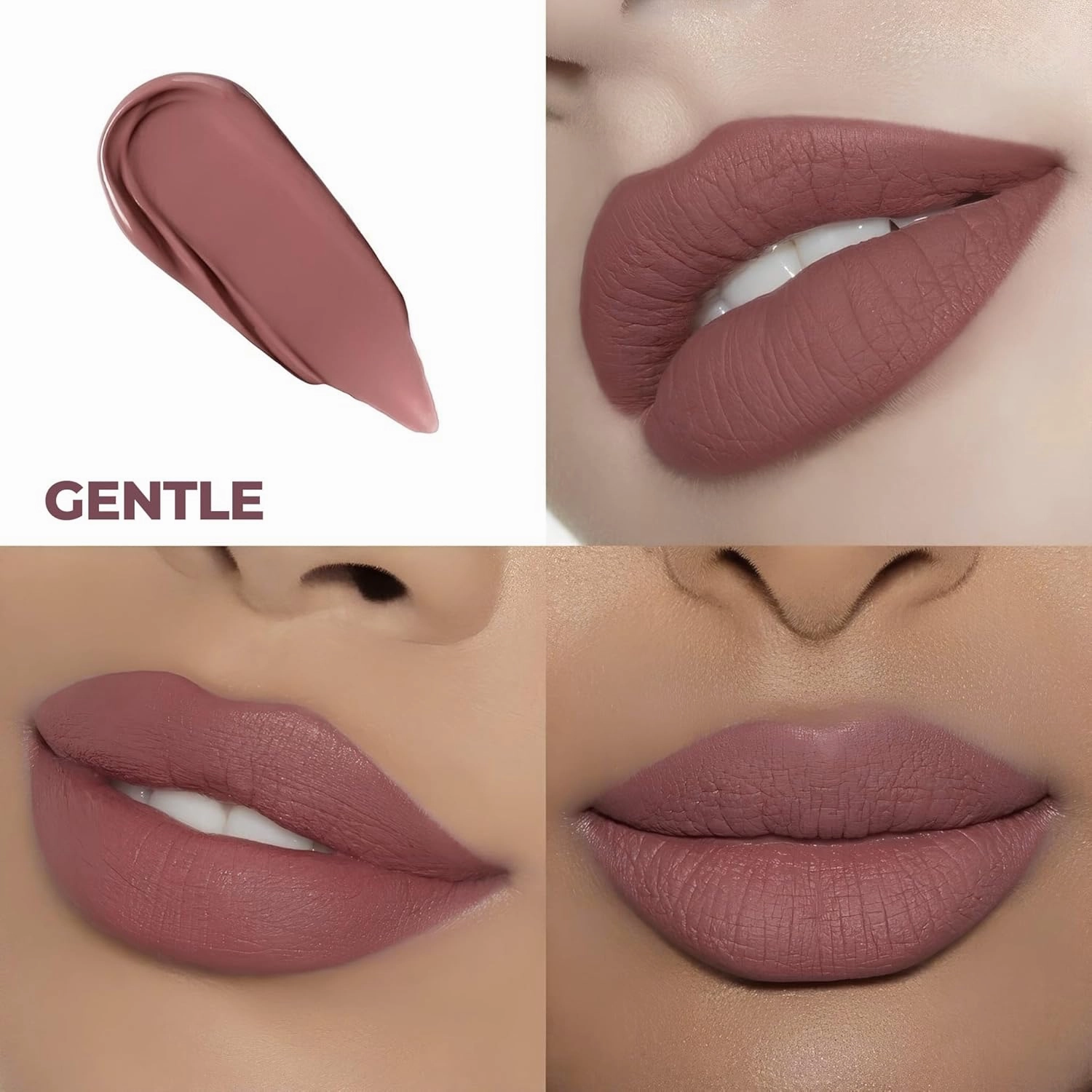 KOKO’E Cosmetics Liquid Lipstick for Women, Waterproof Lip Sticks for Girls, Ideal Long Lasting Matte Lipstick for Ladies, Perfect Lightweight Lip Stains Color Makeup (Gentle)