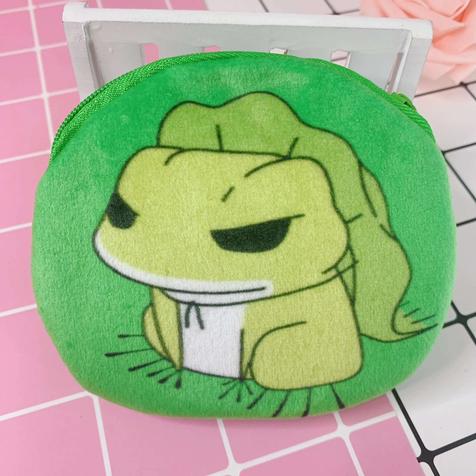 Korean Cartoon Heart Portable Mini Plush Coin Purses