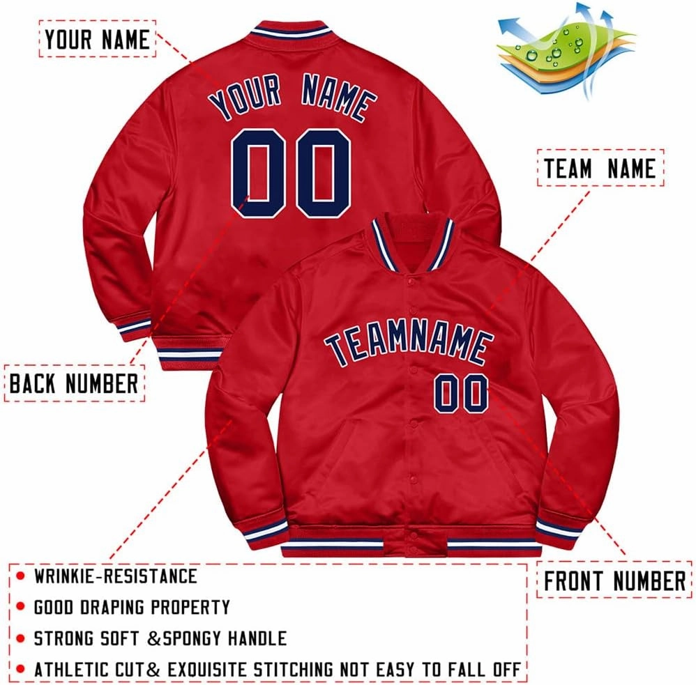 KXK Custom Baseball Jacket Varsity Classic Letterman Bomber Coats Personalized Sports Sweatshirt for Men Women Youth