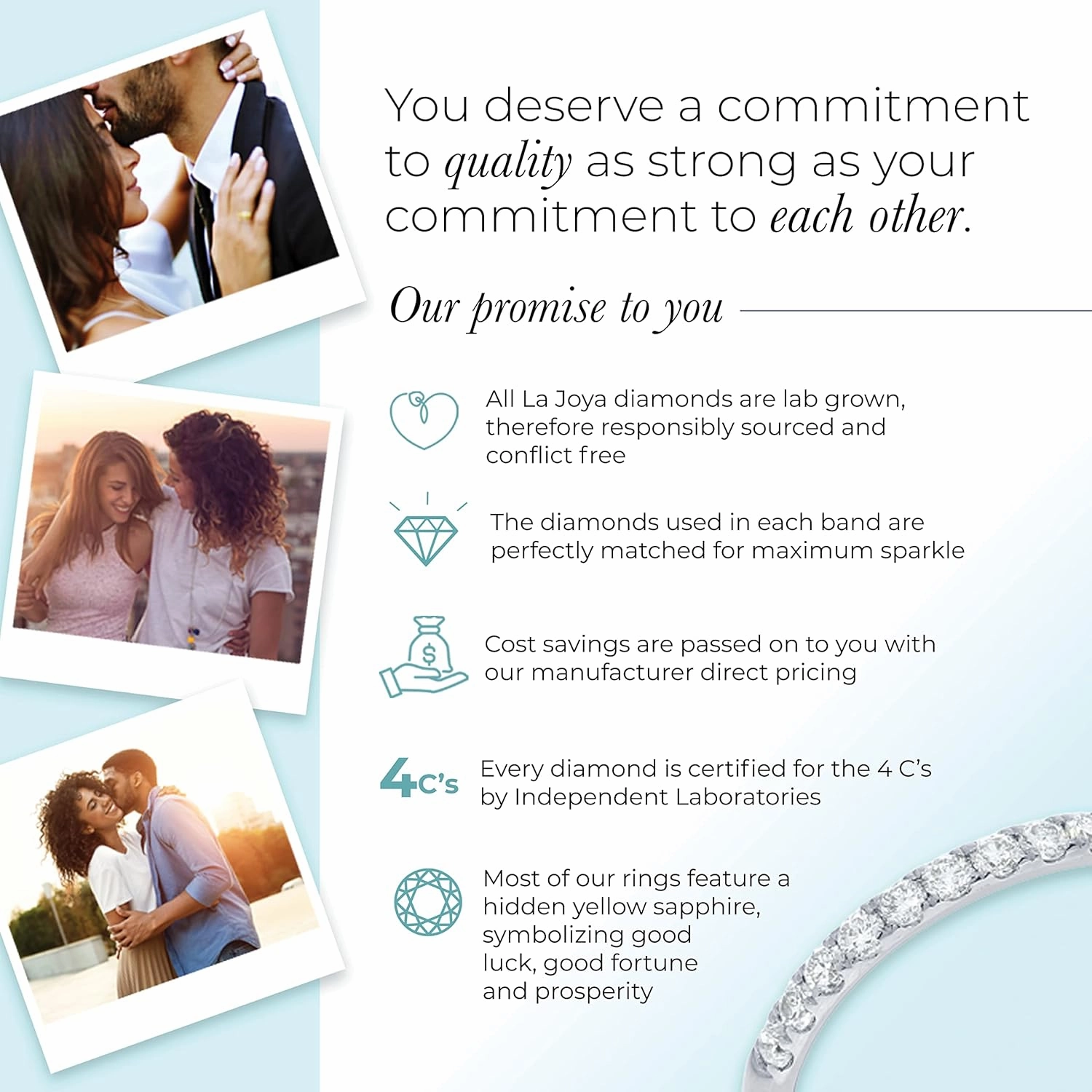 Lab Grown Diamond Wedding Bands for Women | 10K Yellow, White and Rose Gold Certified 1/10-1/2 Carat Milgrain Diamond Anniversary Bands, Promise Rings and Stackable Bands