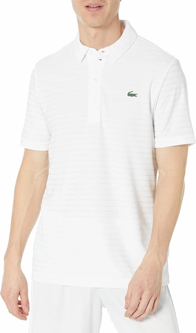 Lacoste Mens Sport Short Sleeve Jacquard Techincal Polo Shirt