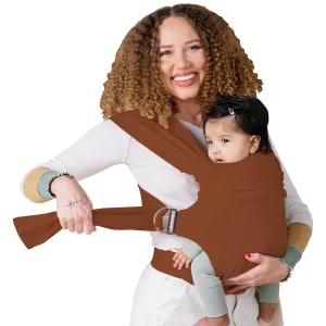 Lalabu The Simple Wrap Baby Wraps Carrier - Stylish Baby Sling Carrier for Newborns & Toddlers 13-28 lbs. Safety Tested, Easy-to-Use, Ergonomic, & Comfortable - Clay