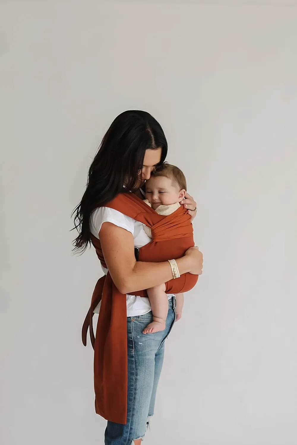 Lalabu The Simple Wrap Baby Wraps Carrier - Stylish Baby Sling Carrier for Newborns & Toddlers 13-28 lbs. Safety Tested, Easy-to-Use, Ergonomic, & Comfortable - Clay
