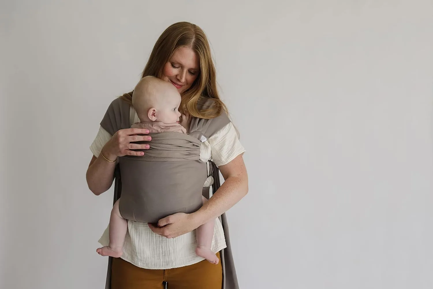 Lalabu The Simple Wrap Baby Wraps Carrier - Stylish Baby Sling Carrier for Newborns & Toddlers 13-28 lbs. Safety Tested, Easy-to-Use, Ergonomic, & Comfortable - Driftwood