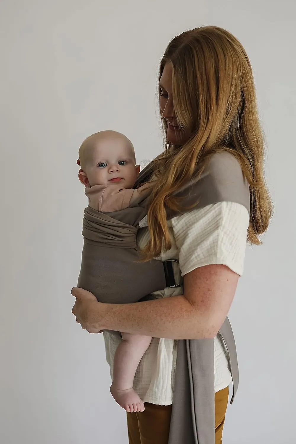 Lalabu The Simple Wrap Baby Wraps Carrier - Stylish Baby Sling Carrier for Newborns & Toddlers 13-28 lbs. Safety Tested, Easy-to-Use, Ergonomic, & Comfortable - Driftwood