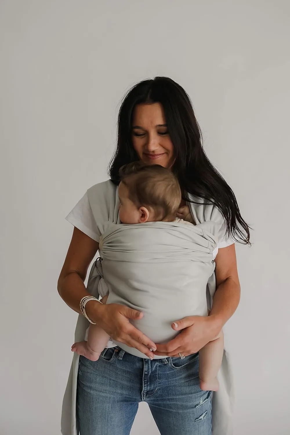 Lalabu The Simple Wrap Baby Wraps Carrier - Stylish Baby Sling Carrier for Newborns & Toddlers 13-28 lbs. Safety Tested, Easy-to-Use, Ergonomic, & Comfortable - Fog