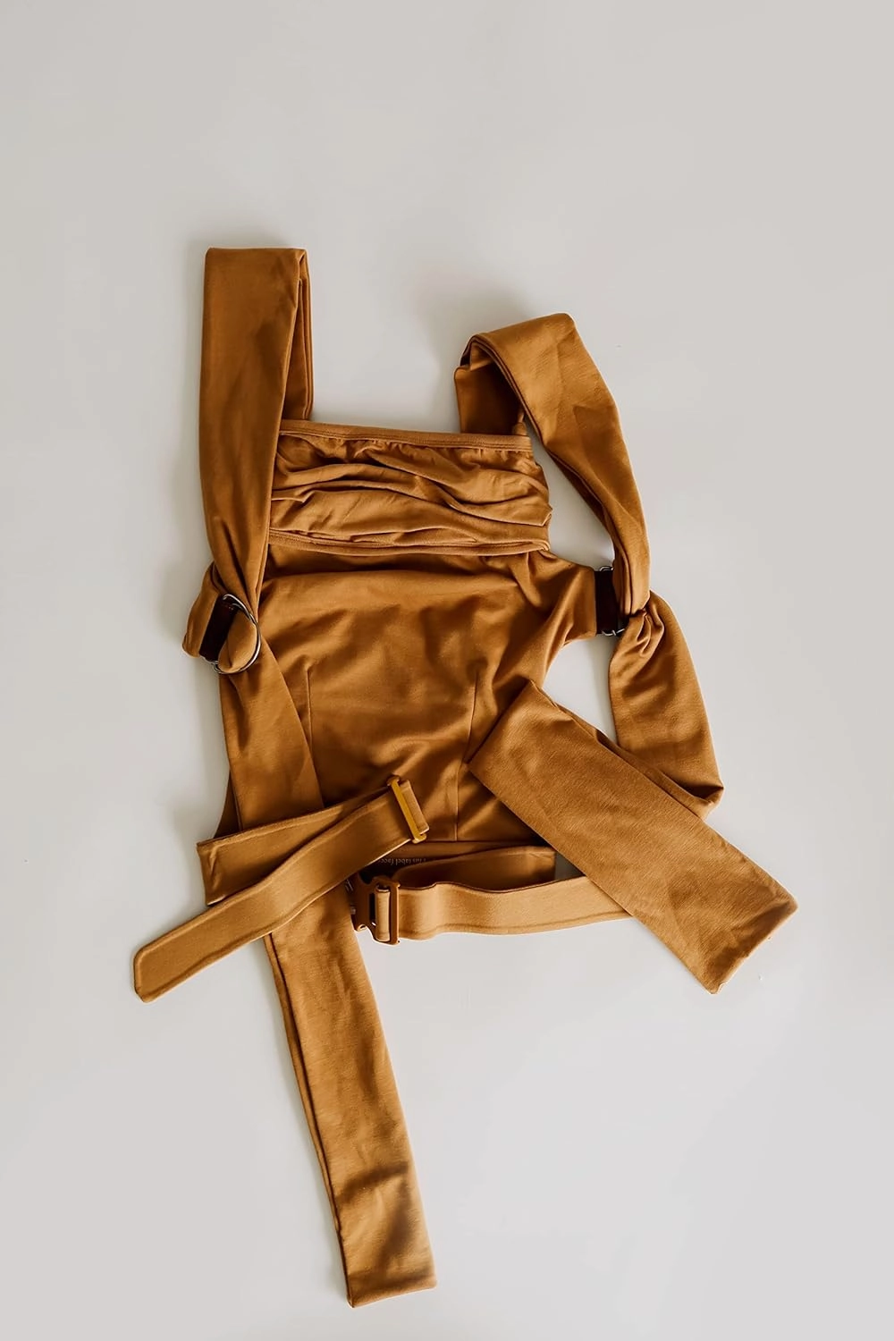 Lalabu The Simple Wrap Baby Wraps Carrier - Stylish Baby Sling Carrier for Newborns & Toddlers 13-28 lbs. Safety Tested, Easy-to-Use, Ergonomic, & Comfortable - Camel