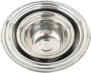 Large Soup Bowls Stainless Steel Camping Food Bowl 5-piece Set Portable Bbq Tableware