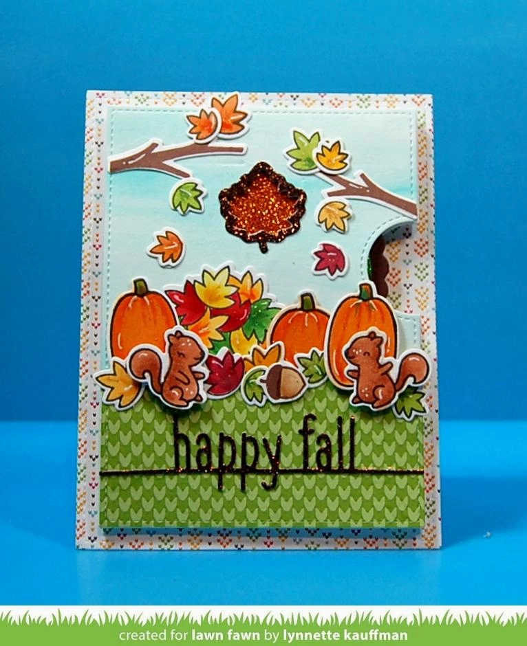 Lawn Fawn - Happy Fall Line Border