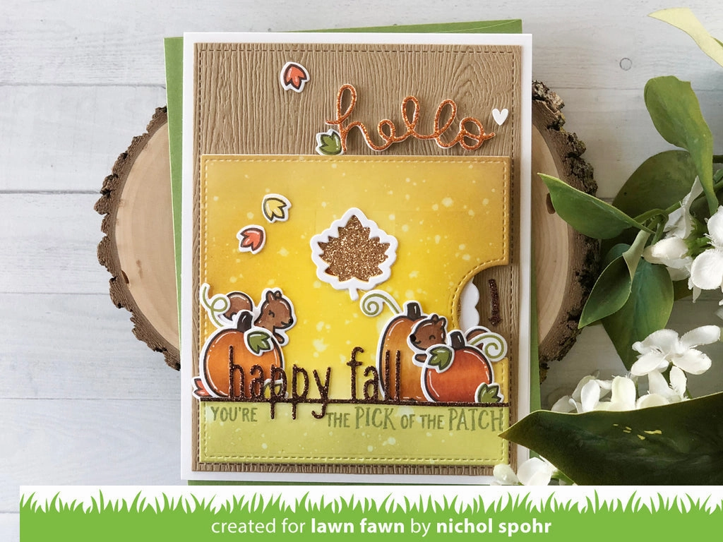 Lawn Fawn - Happy Fall Line Border