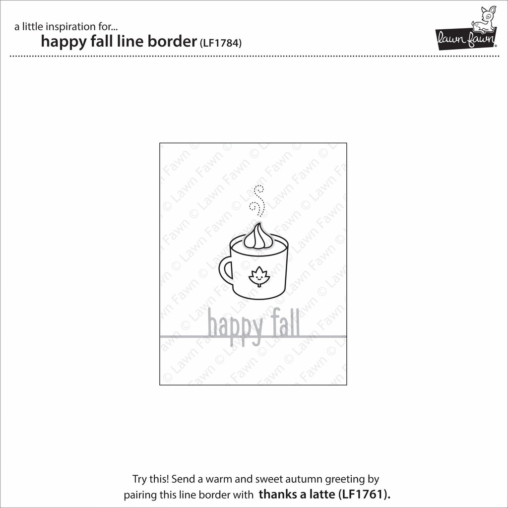 Lawn Fawn - Happy Fall Line Border