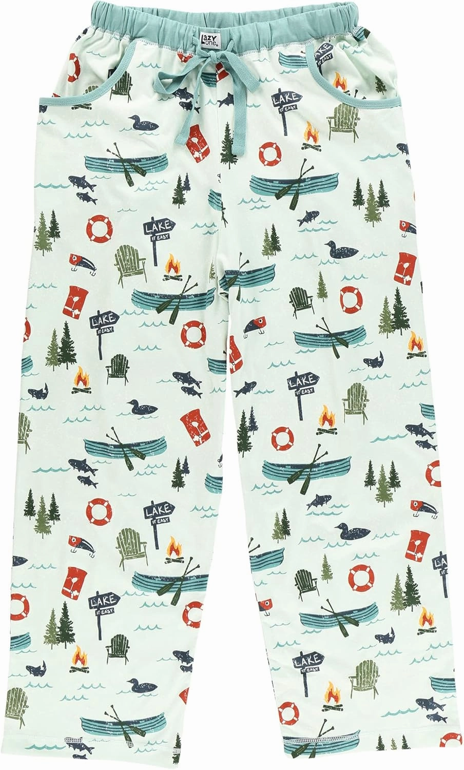 Lazy One Pajamas for Women, Cute Ocean Pajama Pants and Top Separates