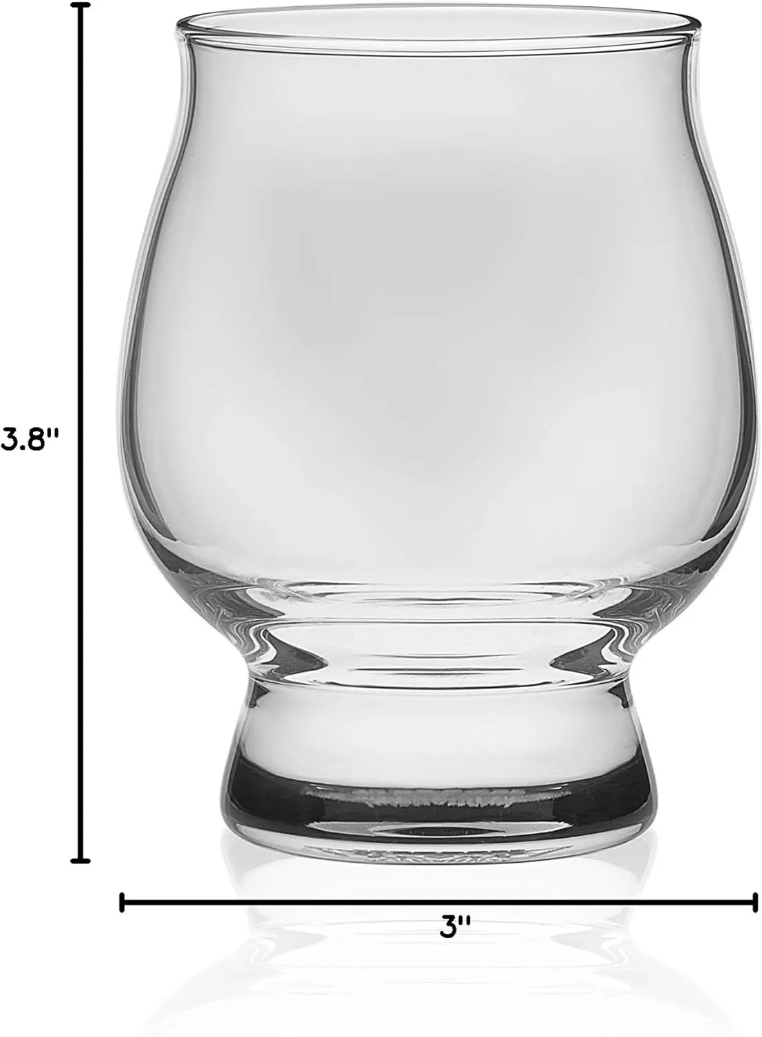 Libbey Signature Kentucky Bourbon Trail Whiskey Tasting Set, Bourbon Whiskey Glasses Set of 4 with Wood Paddle, Luxury, Bourbon Glasses Set