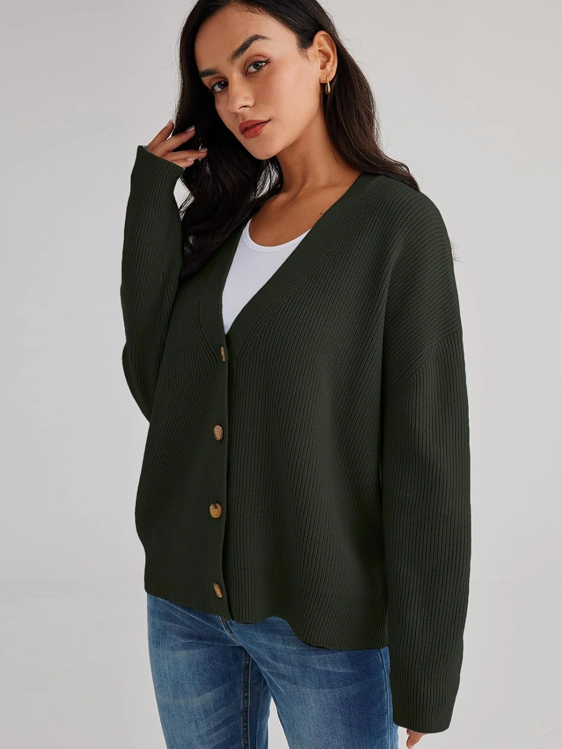 LILLUSORY Cardigan Sweaters for Women 2025 Summer Fashion Oversized Lightweight Sweater Knit Work Jacket Outfits Clothes