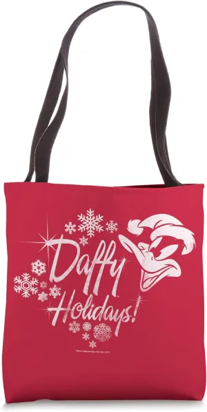 Looney Tunes Daffy Duck Holidays Tote Bag