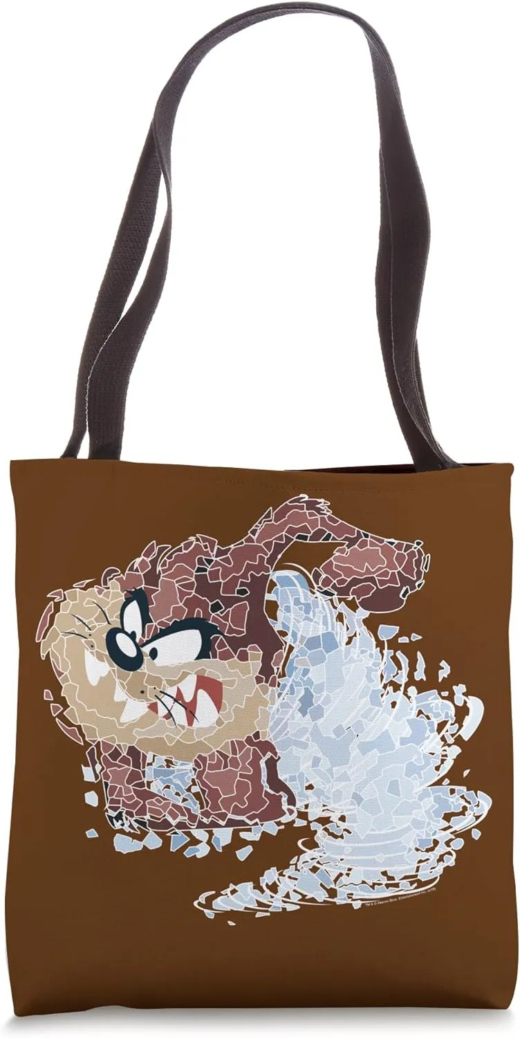 Looney Tunes Disintegrated Taz Tote Bag