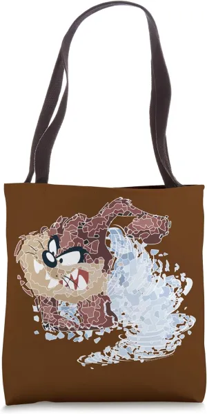 Looney Tunes Disintegrated Taz Tote Bag