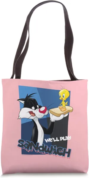 Looney Tunes Sylvester Tweety Sandwich Tote Bag