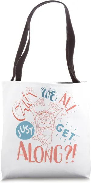 Looney Tunes Taz Can't We All Get Along Tote Bag