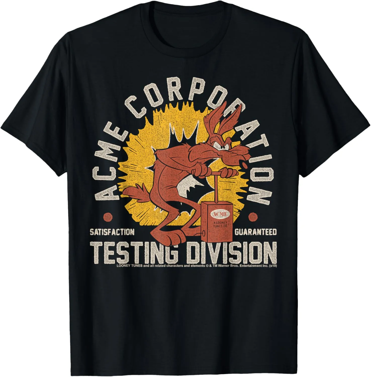 Looney Tunes Wile E. Coyote Acme Corporation Testing T-Shirt