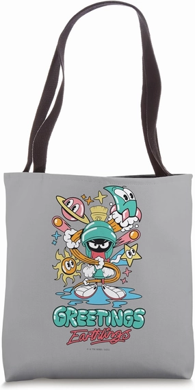 Looney Tunes Marvin Martian Greetings Tote Bag
