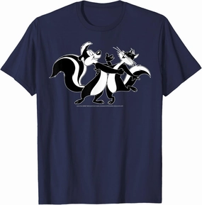 Looney Tunes Pepe Le Pew & Penelope Portrait T-Shirt