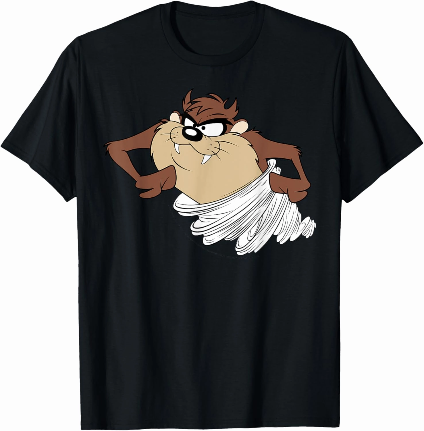 Looney Tunes Tasmanian Devil Tornado Retro Poster T-Shirt