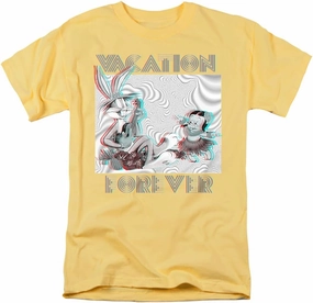 Looney Tunes Vacation Forever Unisex Adult T Shirt for Men and Woman