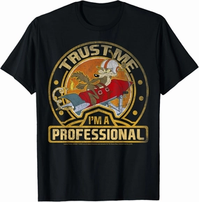 Looney Tunes Wile E. Coyote Trust Me I'm A Professional Short Sleeve T-Shirt