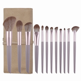 Loose Brush Full Set Concealer Eyeshadow Foundation Brush Beauty Tools 10 Makeup Brush Set(As shown,E)