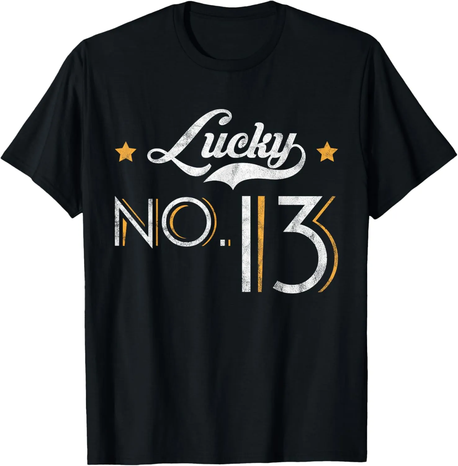 Lucky Number 13 Distressed Great Vintage T-Shirt