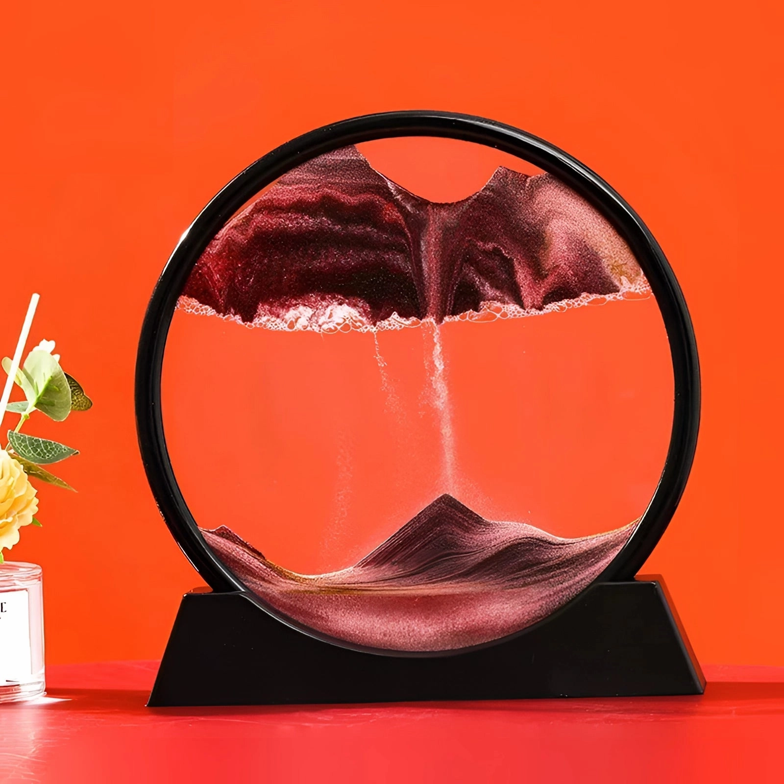 Luxury Round Sand Art Frame - Interactive Kinetic Display Decor