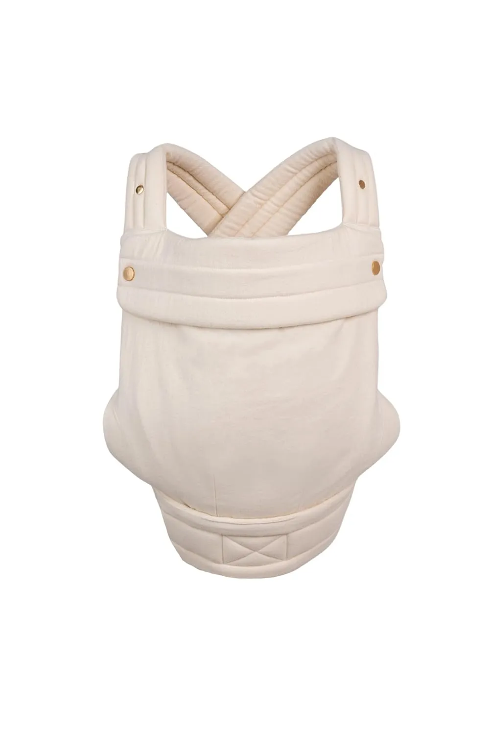 Mabē Monarch Ergonomic Baby Carrier - Premium Cotton Soft Structured Infant Carrier with Hip Healthy Design, 3 Carry Positions for Newborn to Toddler (7-35lbs), Breathable (Ivory)