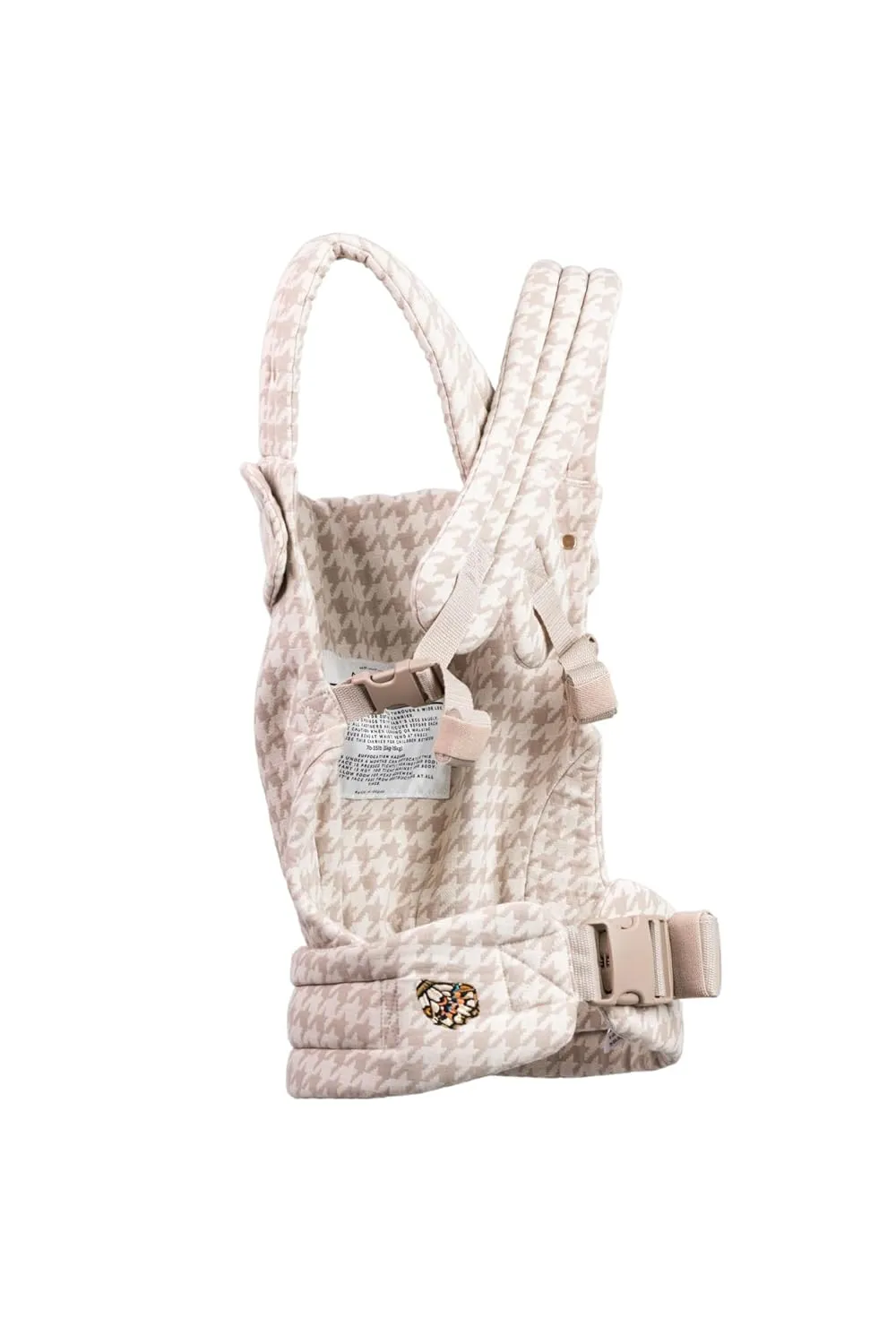 Mabē Monarch Ergonomic Baby Carrier - Premium Cotton Soft Structured Infant Carrier with Hip Healthy Design, 3 Carry Positions for Newborn to Toddler (7-35lbs), Lightweight & Breathable (Houndstooth)