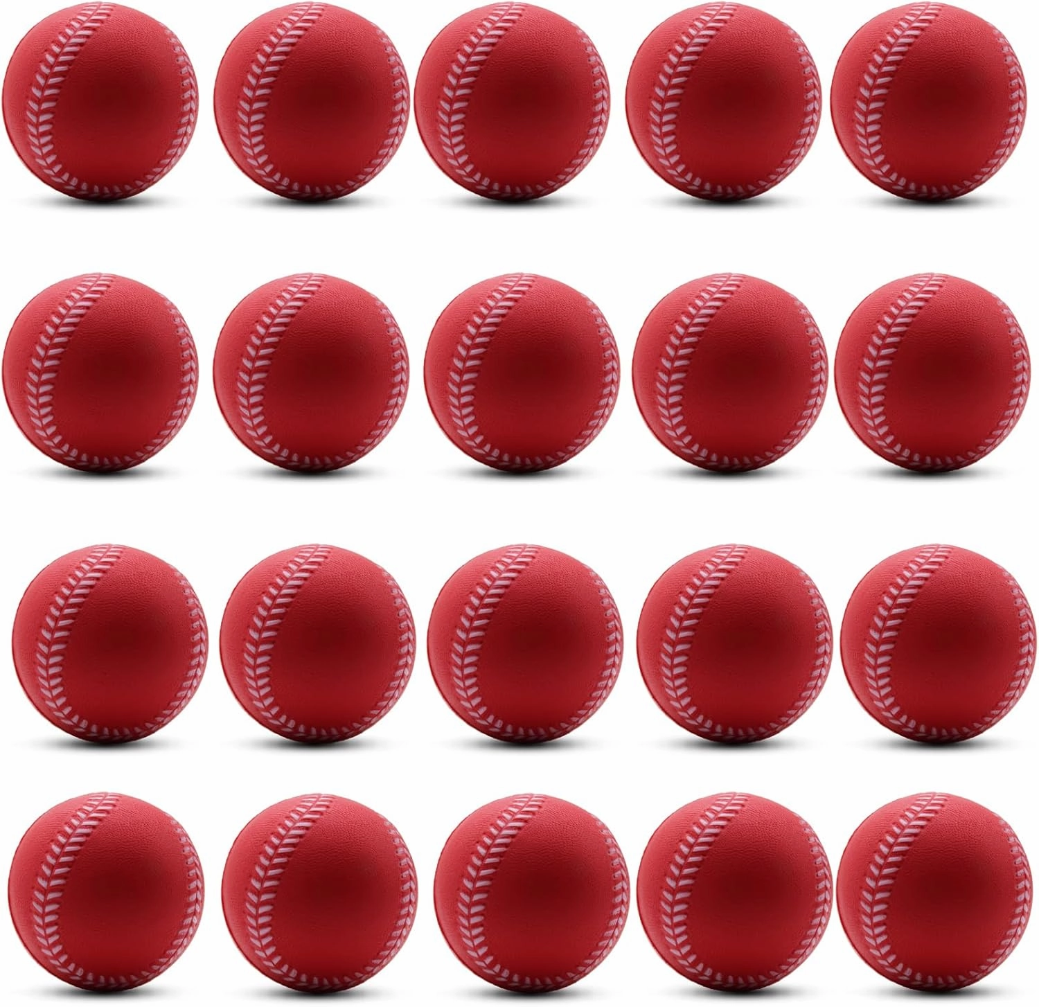 Magicorange Baseball, Foam Baseballs 20 Pack Practice Training Baseballs Unmarked Baseball Soft Toss, Batting, Fielding, Hitting, Pitching