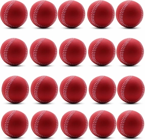 Magicorange Baseball, Foam Baseballs 20 Pack Practice Training Baseballs Unmarked Baseball Soft Toss, Batting, Fielding, Hitting, Pitching