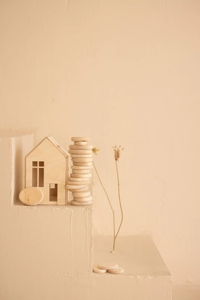 Magnetic Dollhouse - Natural, Large